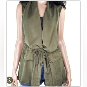 Sanctuary Linen Blend Utility Vest